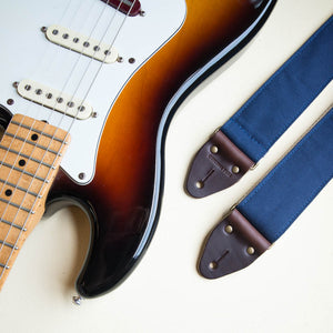 Canvas Guitar Strap in Navy Product detail photo 1