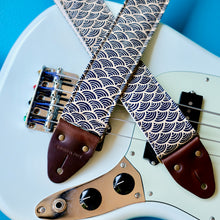 Japanese printed cotton handmade guitar strap from Nashville.