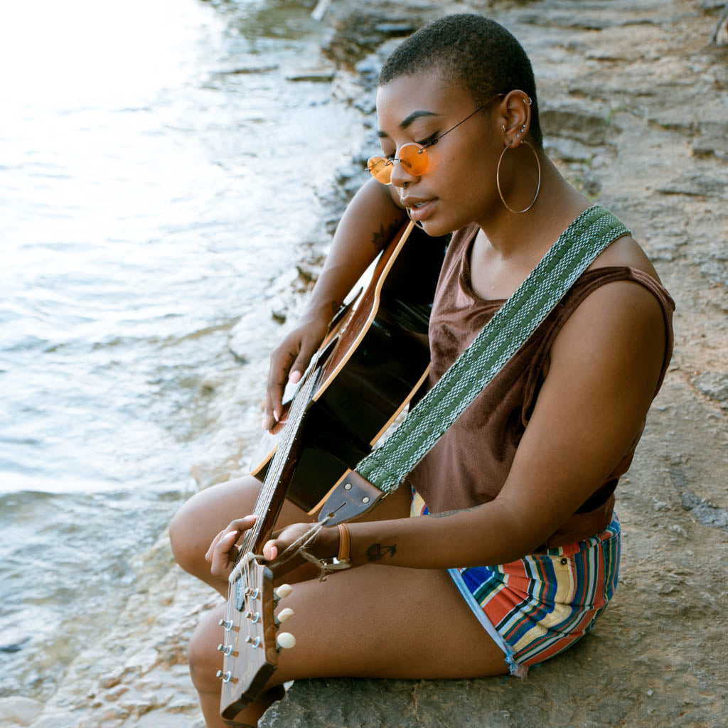 Handwoven Guitar Strap in DEN