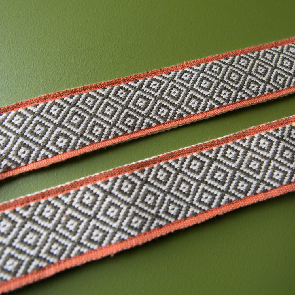 Peruvian Guitar Strap in Orange Stripes – Original Fuzz