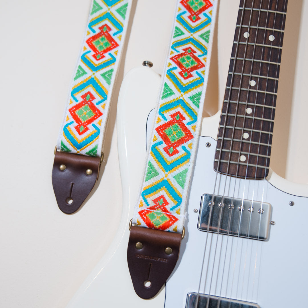 Another detail view of the beautiful vintage jacquard in the Town Mountain Road style