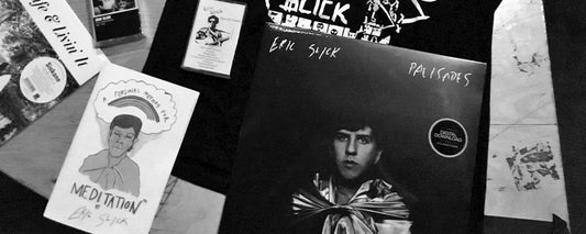 Eric Slick's debut album at a record store.