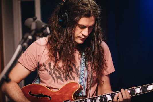 Kurt Vile Wears Original Fuzz Guitar Strap on KCRW Performance with Courtney Barnett