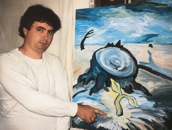 The late Daniel Johnston shares one of his paintings. We remember him with this playlist.