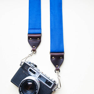 Canvas Camera Strap in Blue Product detail photo 0