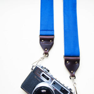 Canvas Camera Strap in Blue Product detail photo 2