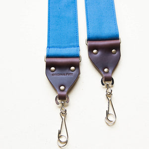 Canvas Camera Strap in Blue Collar Product detail photo 2