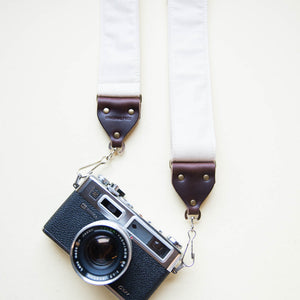 Canvas Camera Strap in Cream Product detail photo 0