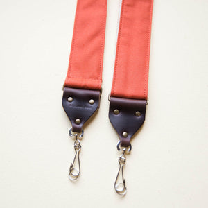Canvas Camera Strap in Paprika Product detail photo 2