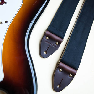 Canvas Guitar Strap in Black Product detail photo 0