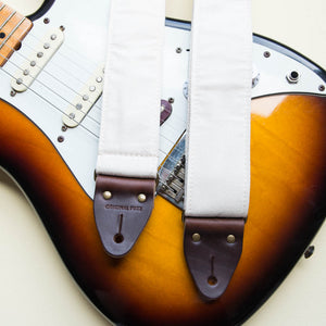 Canvas Guitar Strap in Cream Product detail photo 2