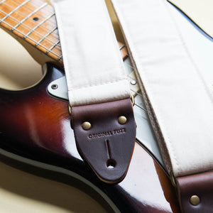 Canvas Guitar Strap in Cream Product detail photo 0