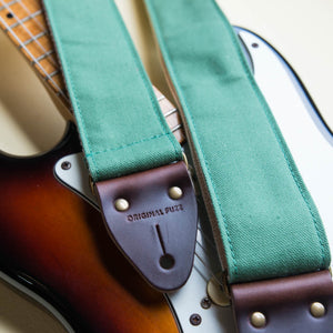Canvas Guitar Strap in Green Product detail photo 1