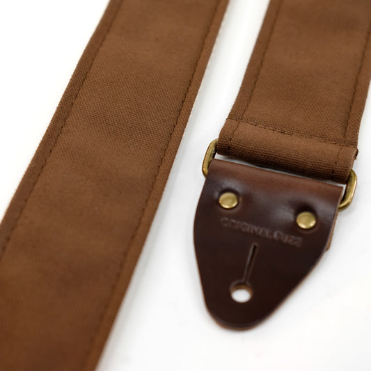 Canvas Guitar Strap in Brown