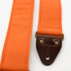 Canvas Guitar Strap in Paprika