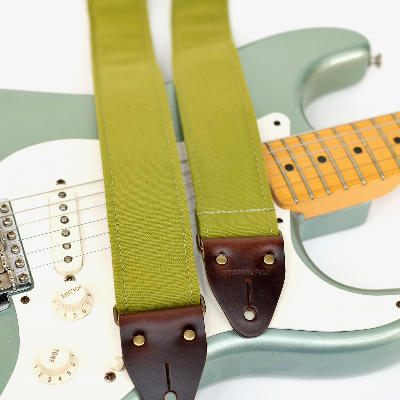 Canvas Guitar Strap in Sage Green – Original Fuzz