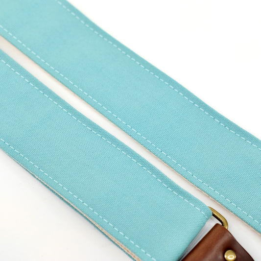 Canvas Guitar Strap in Surf Green