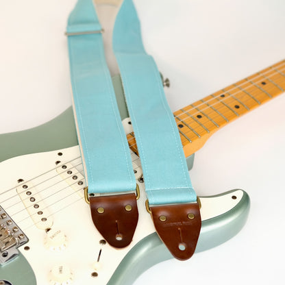 Canvas Guitar Strap in Surf Green