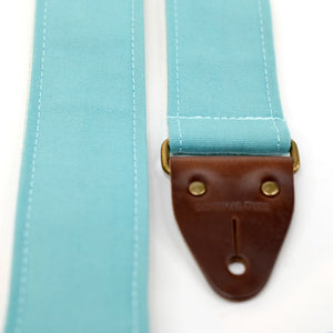 Canvas Guitar Strap in Surf Green Product detail photo 2