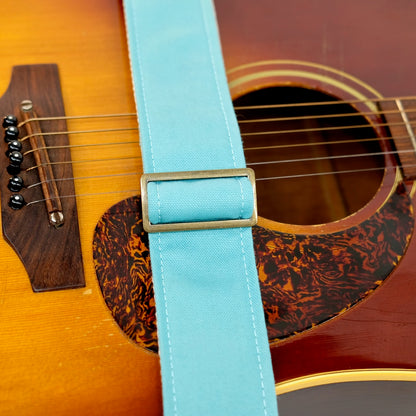 Canvas Guitar Strap in Surf Green