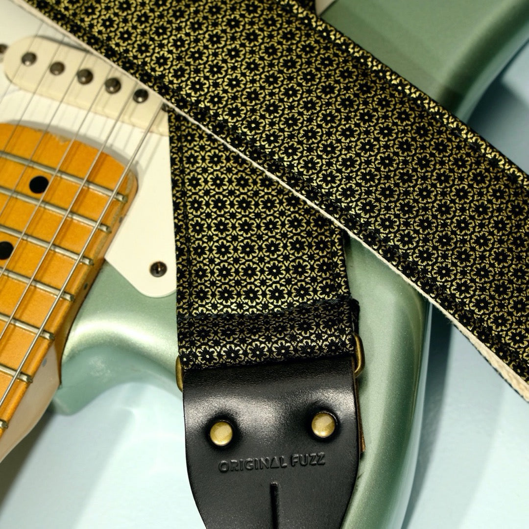 Floral Guitar Strap in Amman Valley