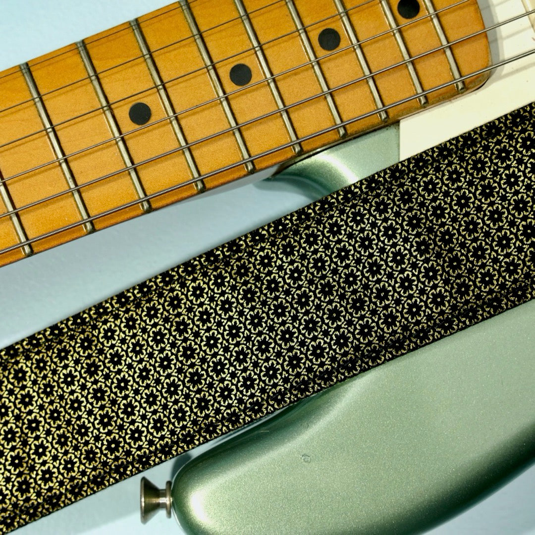 Floral Guitar Strap in Amman Valley