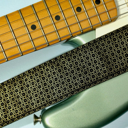 Floral Guitar Strap in Amman Valley