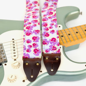 Floral Guitar Strap in Cavendish Product detail photo 1