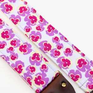 Floral Guitar Strap in Cavendish Product detail photo 0