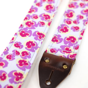 Floral Guitar Strap in Cavendish Product detail photo 2