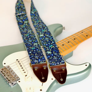 Floral Guitar Strap in Montagu Square Product detail photo 1
