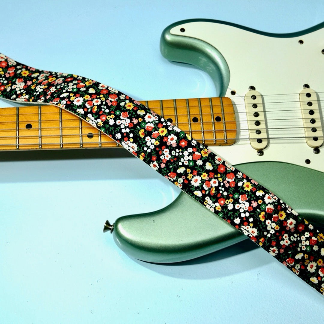 Floral Guitar Strap in Muswell Hill