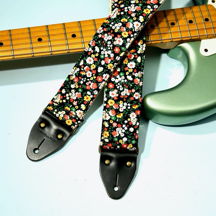 Floral Guitar Strap in Muswell Hill