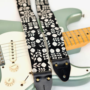 Floral Guitar Strap in Oxford Product detail photo 1