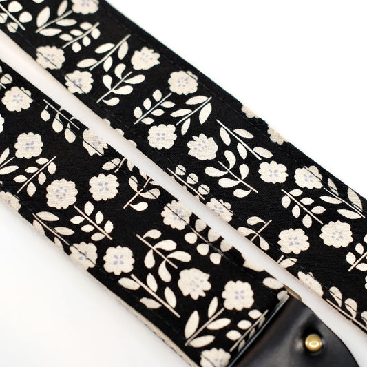 Floral Guitar Strap in Oxford