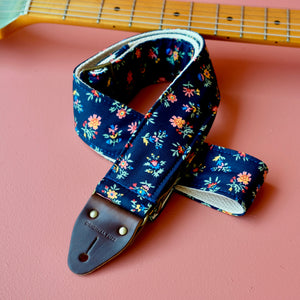 Floral Guitar Strap in Friar Product detail photo 3