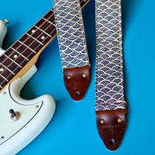 Japanese printed cotton handmade guitar strap from Nashville.