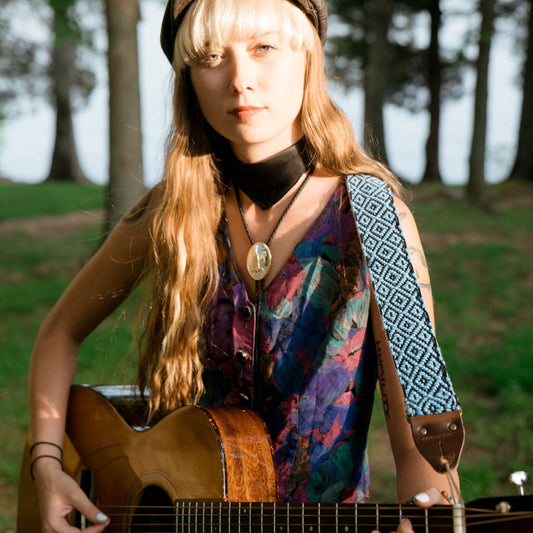 Handwoven Guitar Strap in JFK