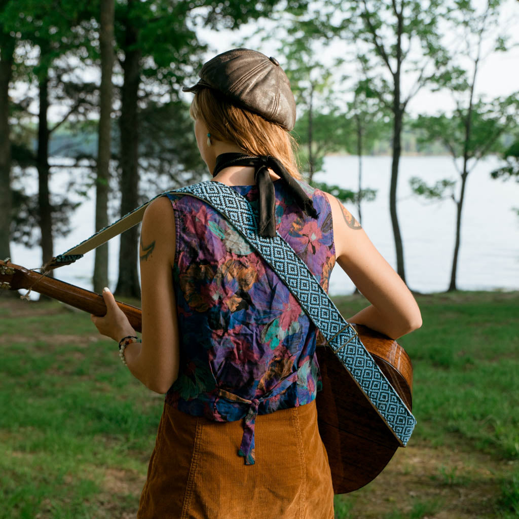 Handwoven Guitar Strap in JFK