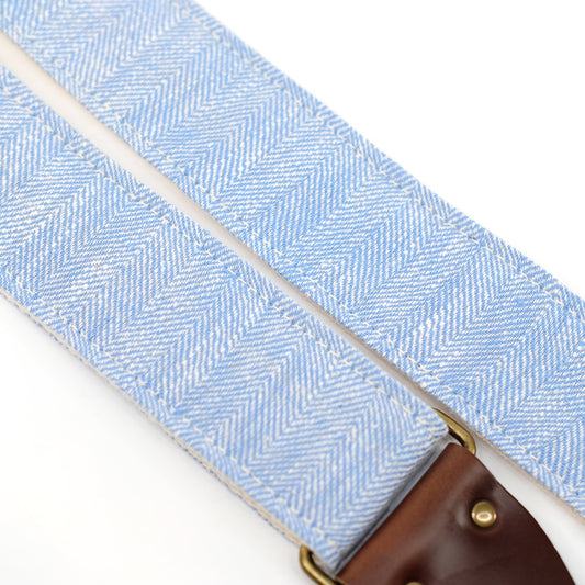 Herringbone Guitar Strap in Topaz