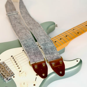Herringbone Guitar Strap in Gray Quartz Product detail photo 1