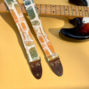 Silkscreen Skinny Guitar Strap in Stumps Product detail photo 0