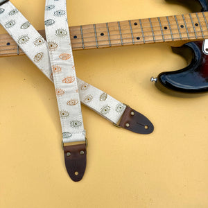 Silkscreen Skinny Guitar Strap in Third Eye Product detail photo 0