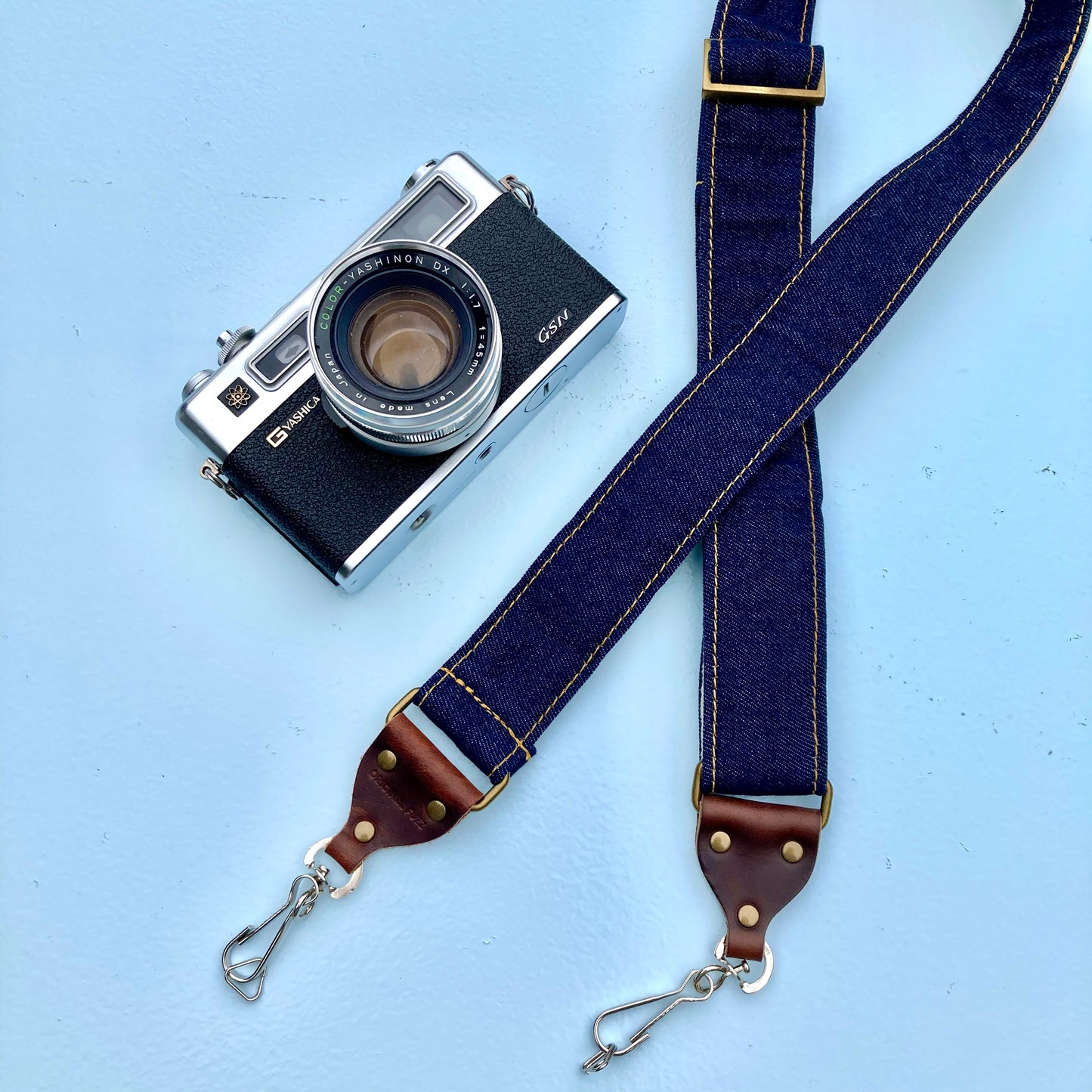 Skinny Nashville Series Camera Strap in Blue Denim