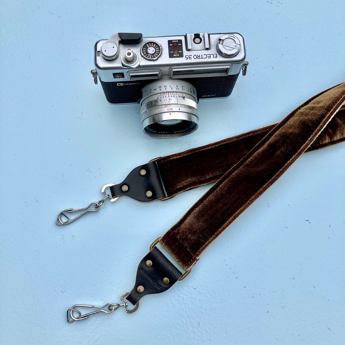 Skinny Velvet Camera Strap in Nolita