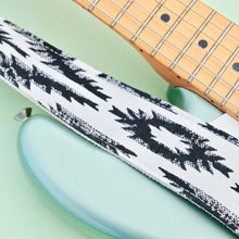 Southwestern print vintage-style guitar strap made by Original Fuzz in Nashville with block print fabric from India. 