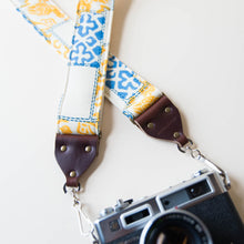 vintage camera strap made with 70s reclaimed polyester by Original Fuzz.