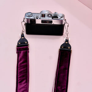 Skinny Velvet Camera Strap in Bushwick Product detail photo 2