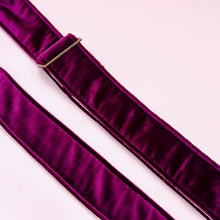 Original Fuzz purple velvet guitar strap made in Nashville, TN.