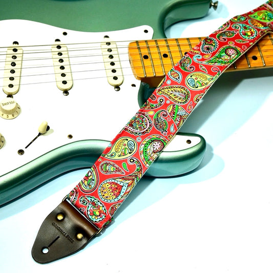 Paisley Guitar Strap in Chicamauga